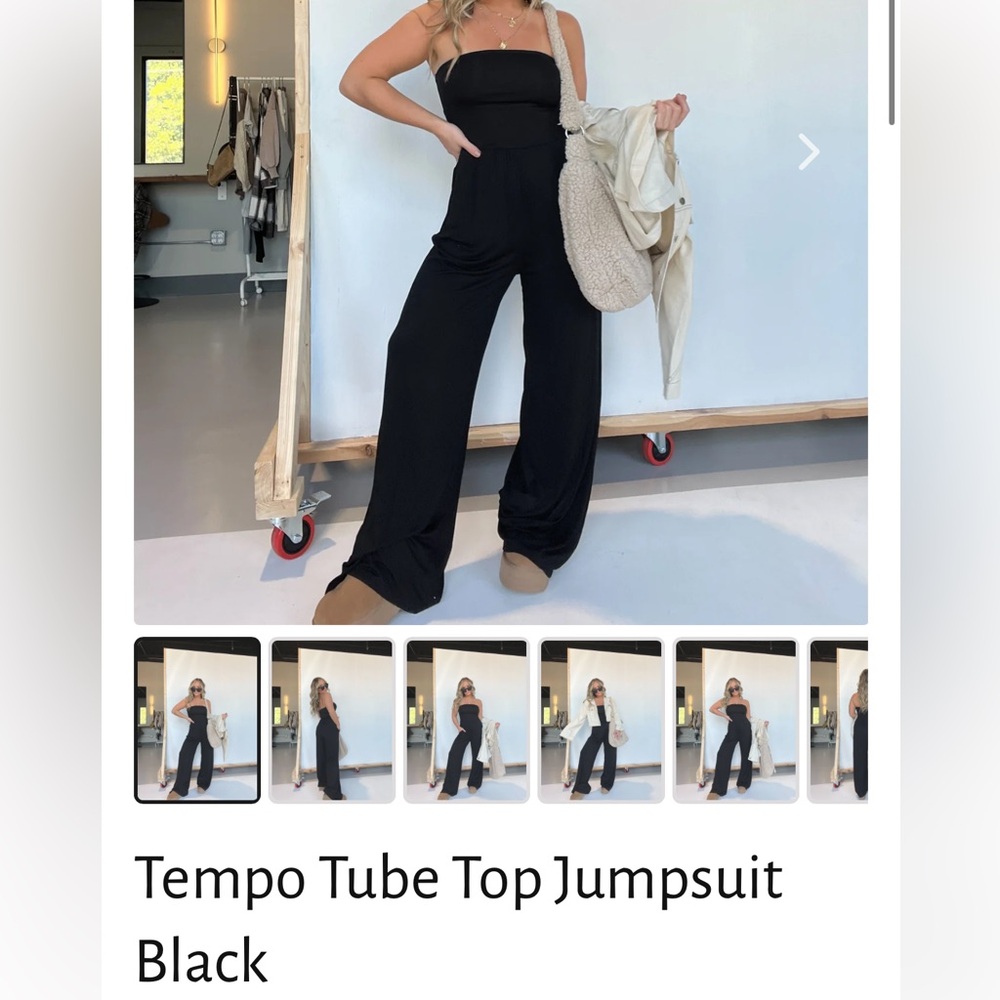 Chic by ally b tempo tube top jumpsuit